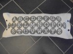 pillow — typewriter font